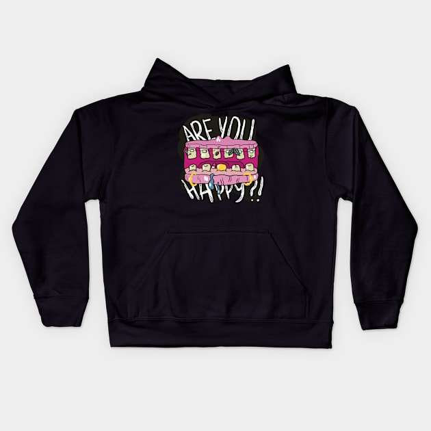 Creepy mouth Kids Hoodie by Polikarp308